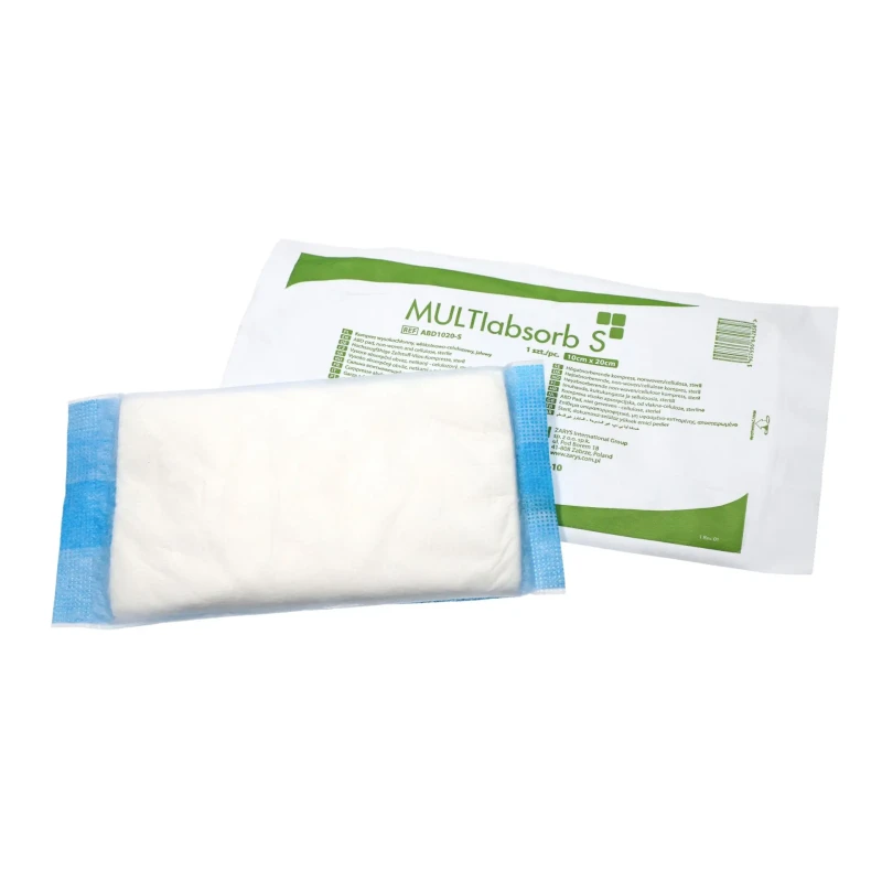 Kompresy MULTIabsorb sterilné 10x20 cm